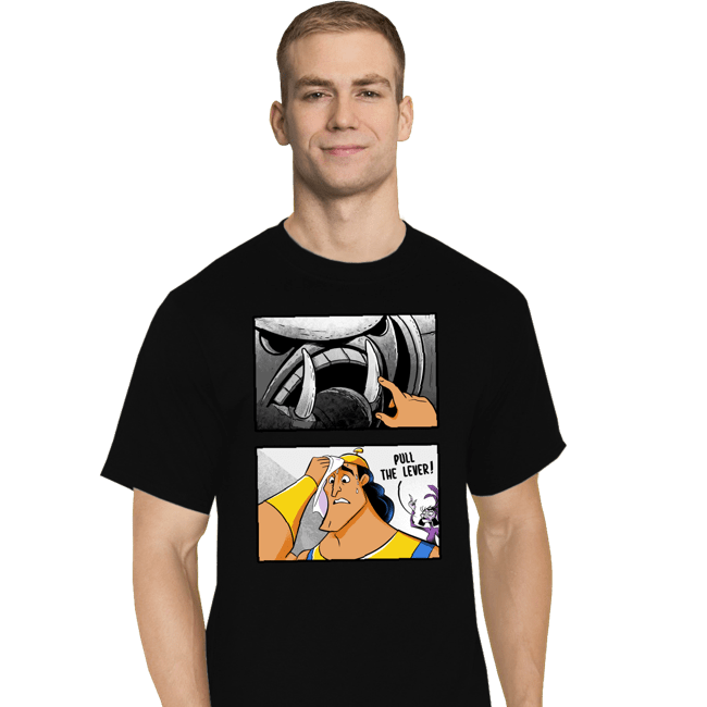 Daily_Deal_Shirts T-Shirts, Tall / Large / Black Pull The Lever