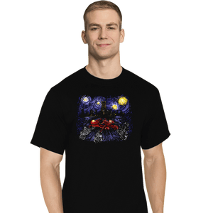 Daily_Deal_Shirts T-Shirts, Tall / Large / Black Starry Neo-Tokyo