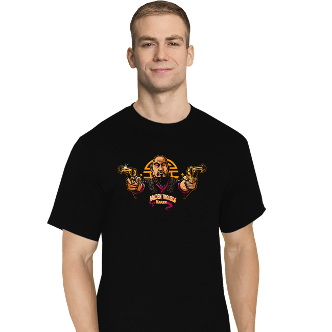 Shirts T-Shirts, Tall / Large / Black Golden Trouble Maker