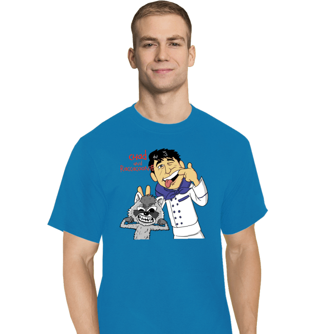 Daily_Deal_Shirts T-Shirts, Tall / Large / Royal Blue Chad & Raccacoonie
