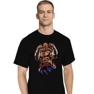 Daily_Deal_Shirts T-Shirts, Tall / Large / Black Sagat Fighter