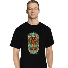 Load image into Gallery viewer, Shirts T-Shirts, Tall / Large / Black Stained Glass Hunter
