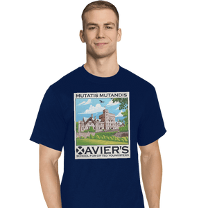 Shirts T-Shirts, Tall / Large / Navy Xavier's School For Gifted Youngsters