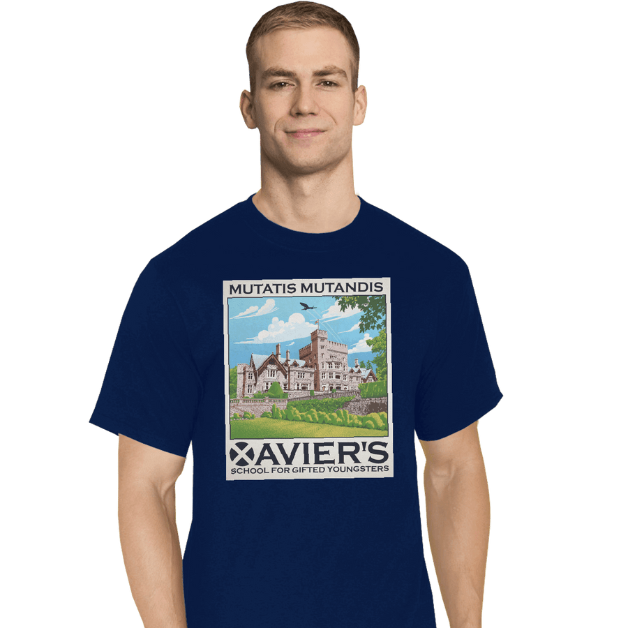 Shirts T-Shirts, Tall / Large / Navy Xavier's School For Gifted Youngsters
