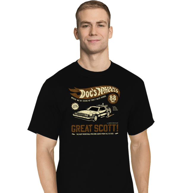 Daily_Deal_Shirts T-Shirts, Tall / Large / Black Doc's Wheels