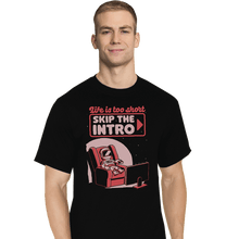 Load image into Gallery viewer, Secret_Shirts T-Shirts, Tall / Large / Black Streaming Astronaut
