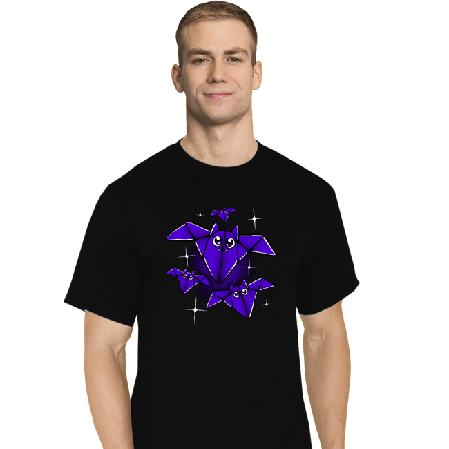 Shirts T-Shirts, Tall / Large / Black Origami Bats