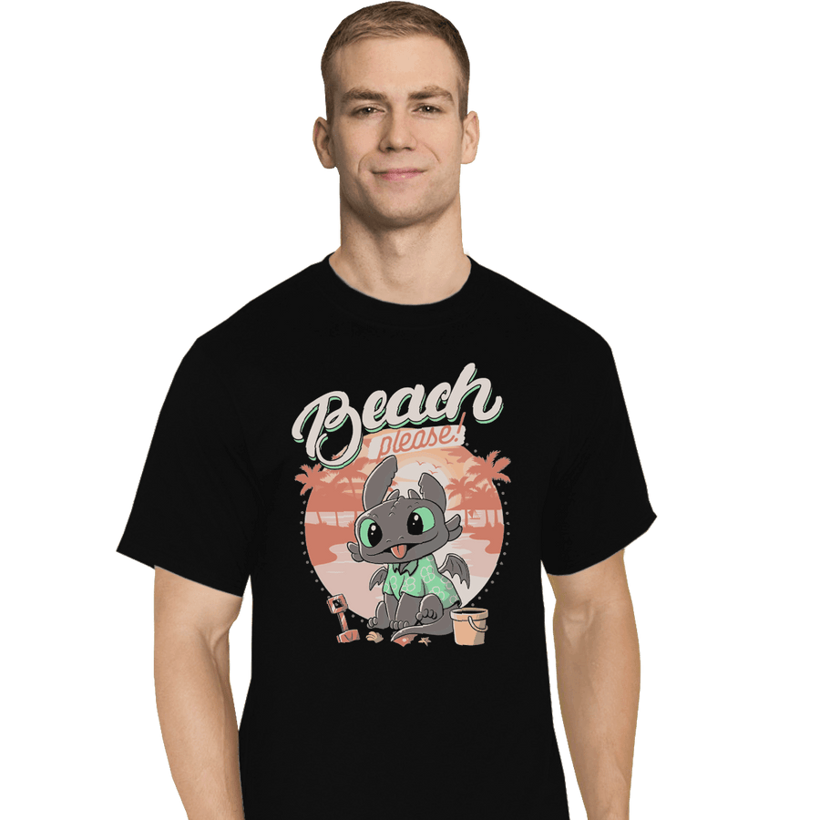 Shirts T-Shirts, Tall / Large / Black Summer Dragon