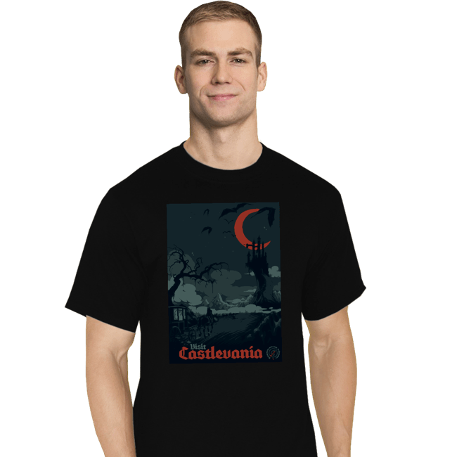 Secret_Shirts T-Shirts, Tall / Large / Black Visit Castlevania