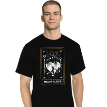 Load image into Gallery viewer, Secret_Shirts T-Shirts, Tall / Large / Black Heartless Tarot Card
