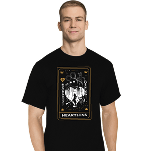 Secret_Shirts T-Shirts, Tall / Large / Black Heartless Tarot Card