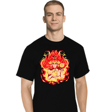 Load image into Gallery viewer, Daily_Deal_Shirts T-Shirts, Tall / Large / Black Peach Fire
