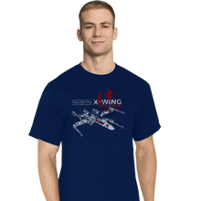 Load image into Gallery viewer, Shirts T-Shirts, Tall / Large / Navy T-65 X-Wing
