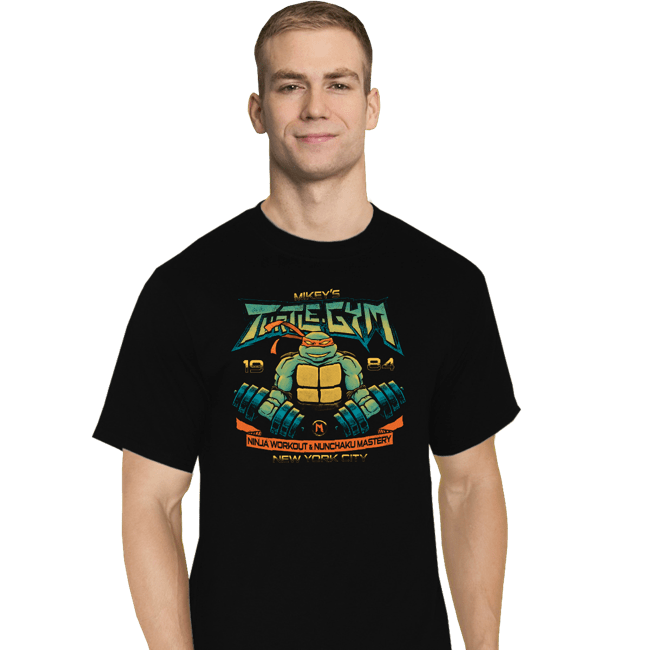 Daily_Deal_Shirts T-Shirts, Tall / Large / Black Mikey's Turtle Gym