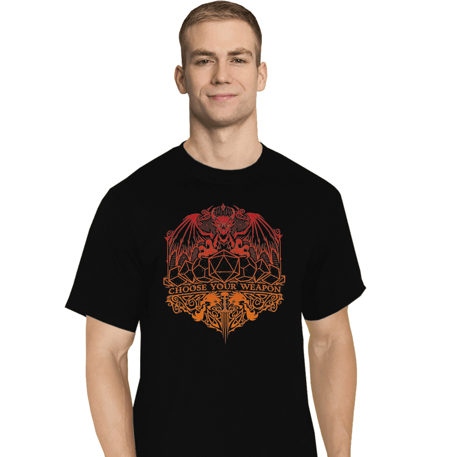 Shirts T-Shirts, Tall / Large / Black Choose Your Weapon