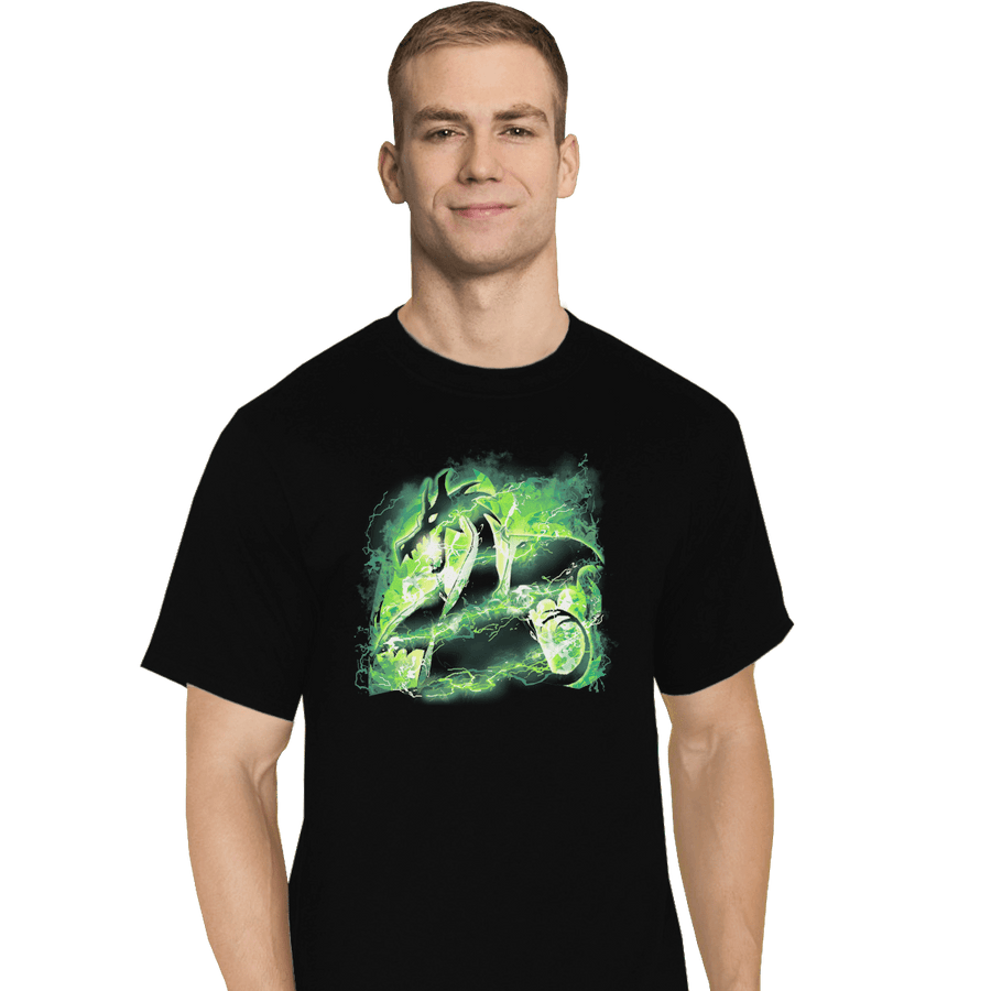 Secret_Shirts T-Shirts, Tall / Large / Black Power Dragon