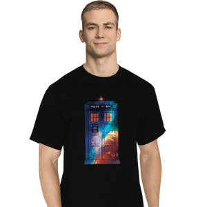 Secret_Shirts T-Shirts, Tall / Large / Black T A R D I S