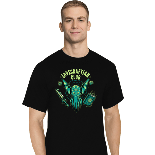 Secret_Shirts T-Shirts, Tall / Large / Black Lovecraftian Club