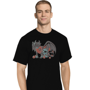 Shirts T-Shirts, Tall / Large / Black Dragon Cuties