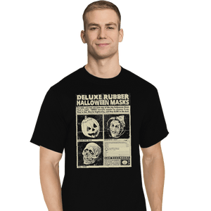 Shirts T-Shirts, Tall / Large / Black Three Halloween Masks