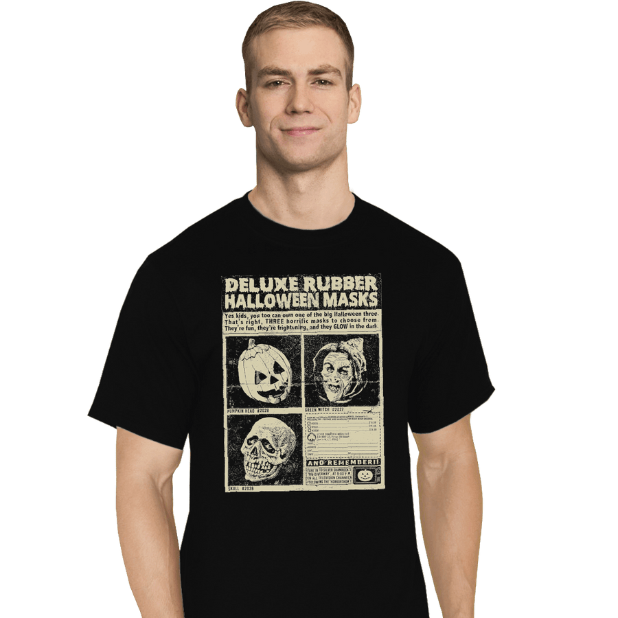 Shirts T-Shirts, Tall / Large / Black Three Halloween Masks