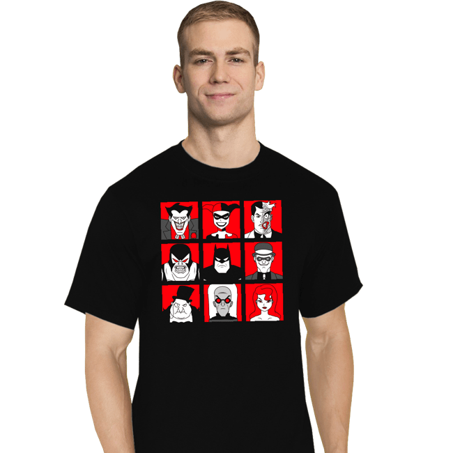 Secret_Shirts T-Shirts, Tall / Large / Black Bat Villains