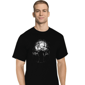 Shirts T-Shirts, Tall / Large / Black Moonlight Ghost