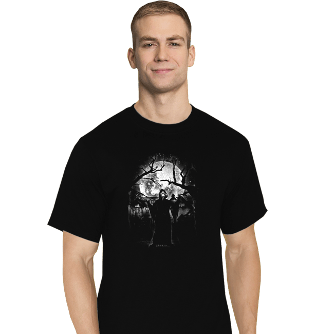 Shirts T-Shirts, Tall / Large / Black Moonlight Ghost