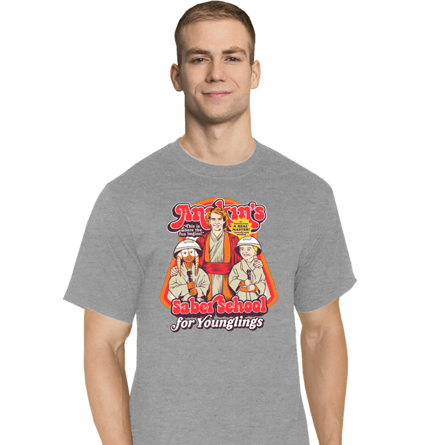 Daily_Deal_Shirts T-Shirts, Tall / Large / Sports Grey Anakin's Saber School