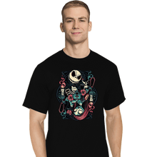 Load image into Gallery viewer, Daily_Deal_Shirts T-Shirts, Tall / Large / Black Jack &amp; Sally Card
