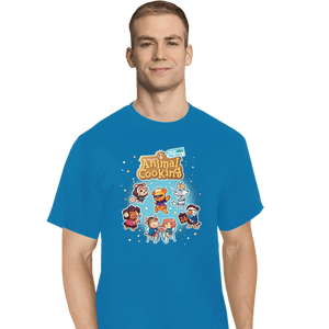 Secret_Shirts T-Shirts, Tall / Large / Royal Blue Animal Crossing Cooking
