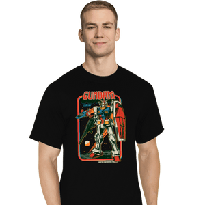 Secret_Shirts T-Shirts, Tall / Large / Black Retro Gundam
