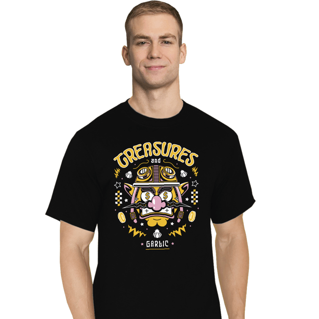 Shirts T-Shirts, Tall / Large / Black Treasures And Garlic