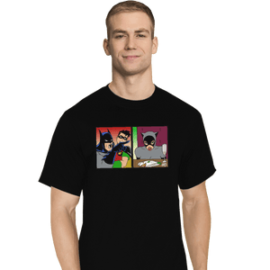 Shirts T-Shirts, Tall / Large / Black Batman Yelling