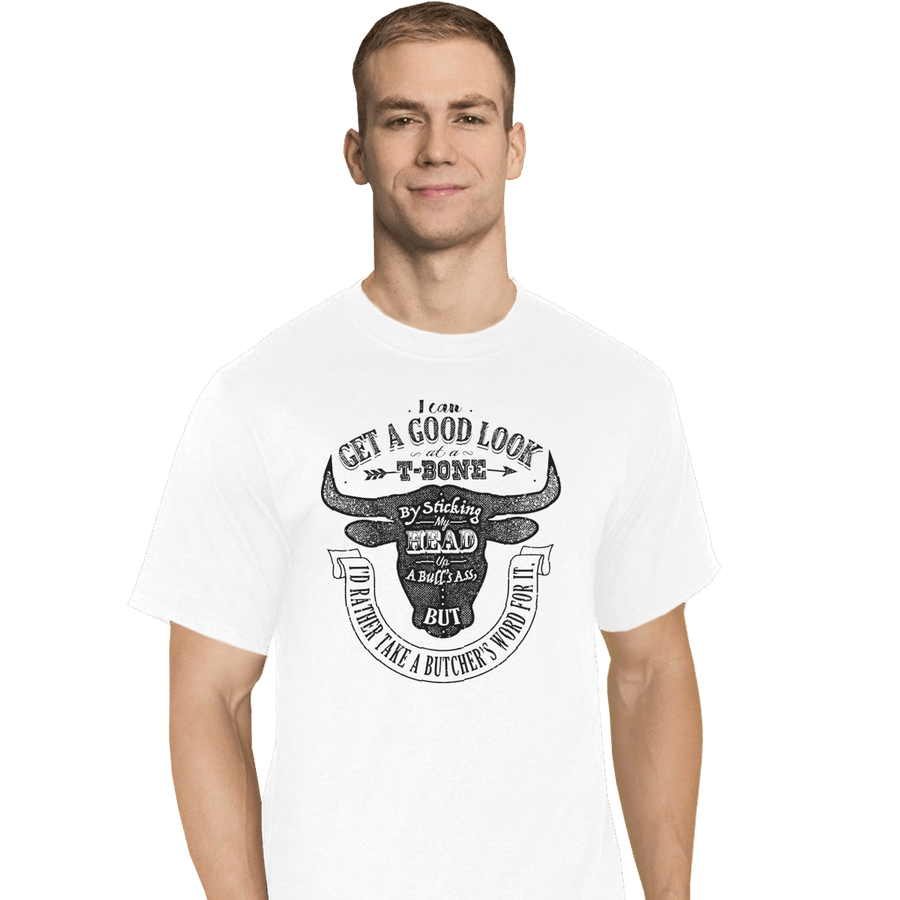 Shirts T-Shirts, Tall / Large / White T-Bone