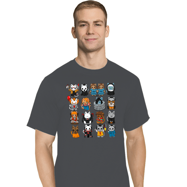 Daily_Deal_Shirts T-Shirts, Tall / Large / Charcoal The Horror Kittens