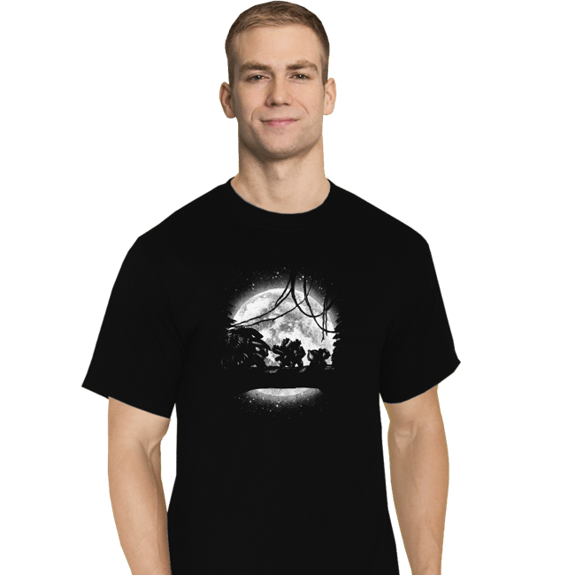 Shirts T-Shirts, Tall / Large / Black Moonlight Grass Type