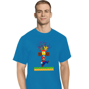 Shirts T-Shirts, Tall / Large / Royal Blue Super Paint Splatter