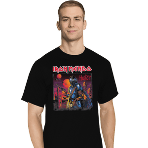 Shirts T-Shirts, Tall / Large / Black Iron Mando