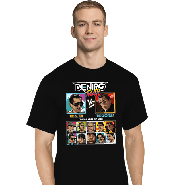 Shirts T-Shirts, Tall / Large / Black Deniro Fighter