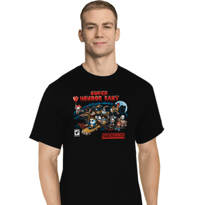 Daily_Deal_Shirts T-Shirts, Tall / Large / Black Super Horror Kart