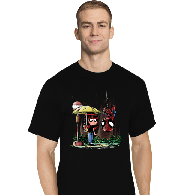 Daily_Deal_Shirts T-Shirts, Tall / Large / Black My Neighbor Spidey