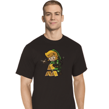 Load image into Gallery viewer, Shirts T-Shirts, Tall / Large / Black Tri-House Of Cards
