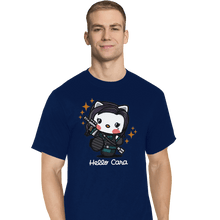 Load image into Gallery viewer, Shirts T-Shirts, Tall / Large / Navy Hello Cara
