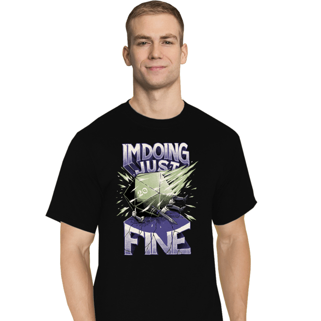 Daily_Deal_Shirts T-Shirts, Tall / Large / Black Doing Just Fine