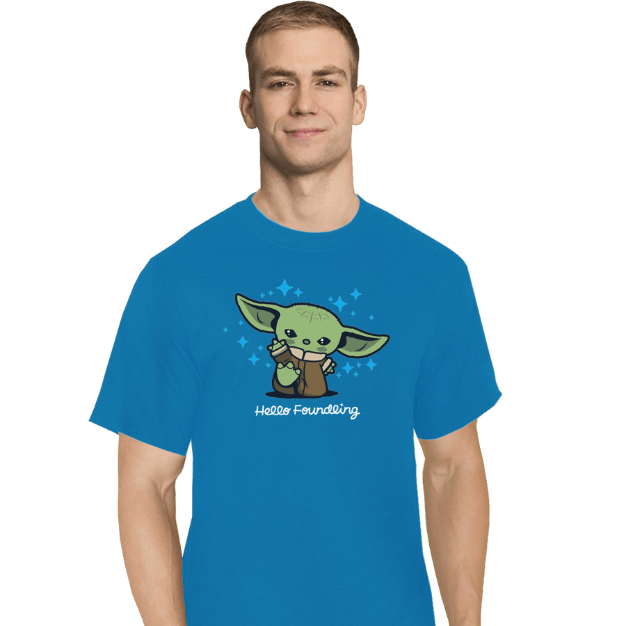 Shirts T-Shirts, Tall / Large / Royal Hello Foundling