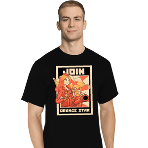 Shirts T-Shirts, Tall / Large / Black Orange Star Army