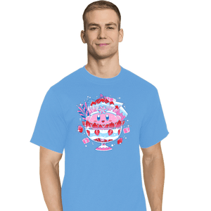 Shirts T-Shirts, Tall / Large / Royal Blue Pink Parfait
