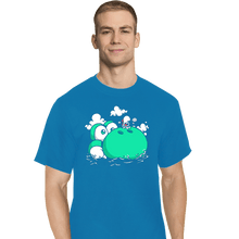 Load image into Gallery viewer, Shirts T-Shirts, Tall / Large / Royal Blue Dino Island Baby
