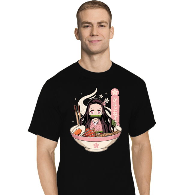 Shirts T-Shirts, Tall / Large / Black Nezuko Ramen